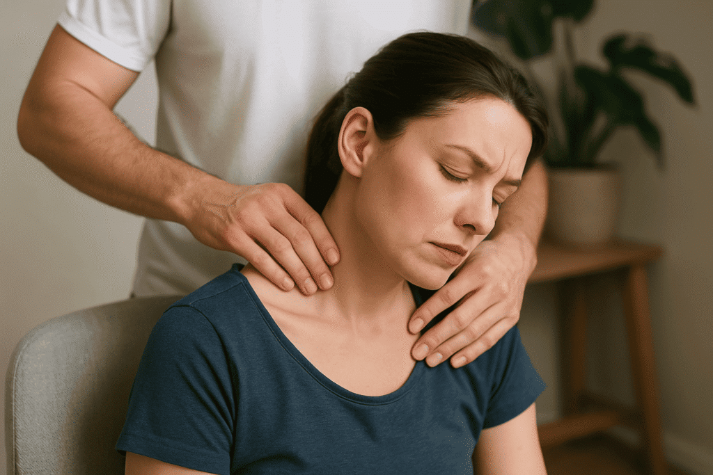 Como dar masaje para dolor de cabeza